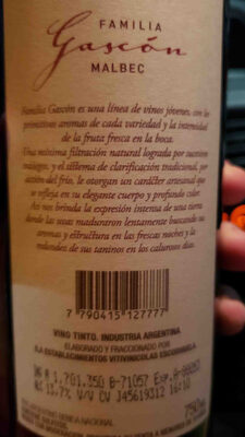 Familia Gascon Malbec - 750cc