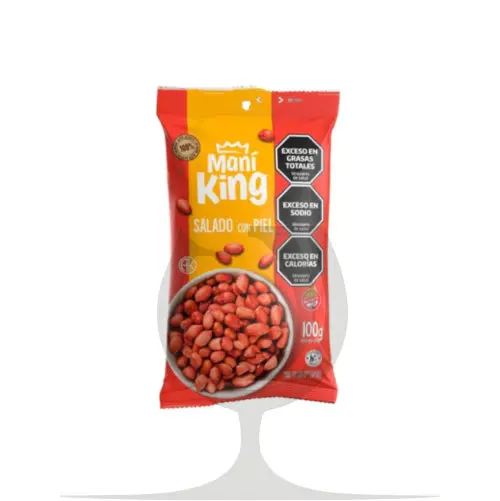 Mani King Frito Salado con Piel - 100grs