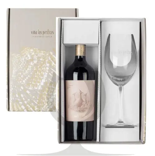 Las Perdices Reserva Malbec Estuche + Copa  - 750cc