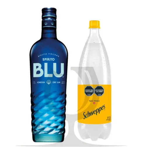 [alq9000005] Combo Spirito Blu + Tonica 1.5L (PDT o Schweppes)
