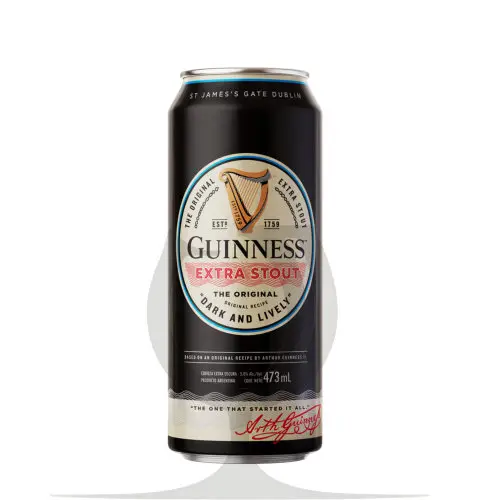Guinnes Extra Stout Lata - 473ml