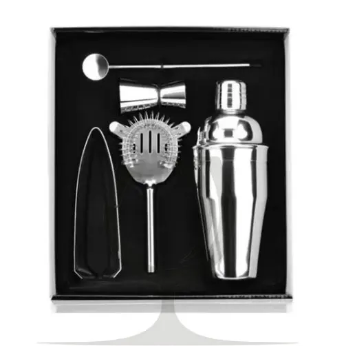 Kit Barman Coctelera Acero Inoxidable - 5 Piezas