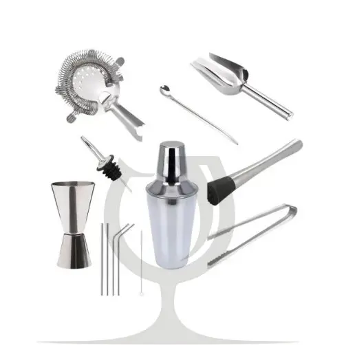 Kit Mixology Cocteleria Acero Inoxidable - 13 Piezas