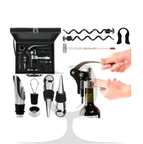 Kit x 11 Piezas Sacacorcho con Estuche