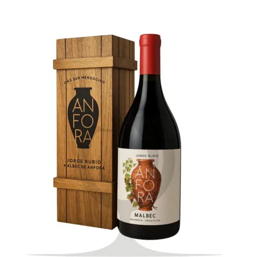 Jorge Rubio Anfora Malbec Estuche Madera - 750ml