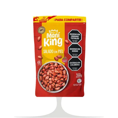 Mani King Frito Salado sin Piel - 350grs
