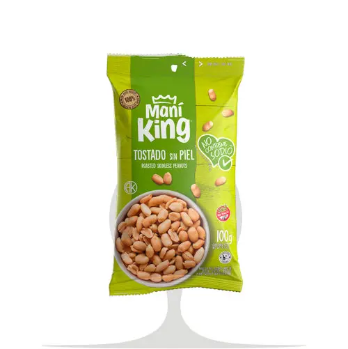 Mani King Tostado Sin Sal - 100grs